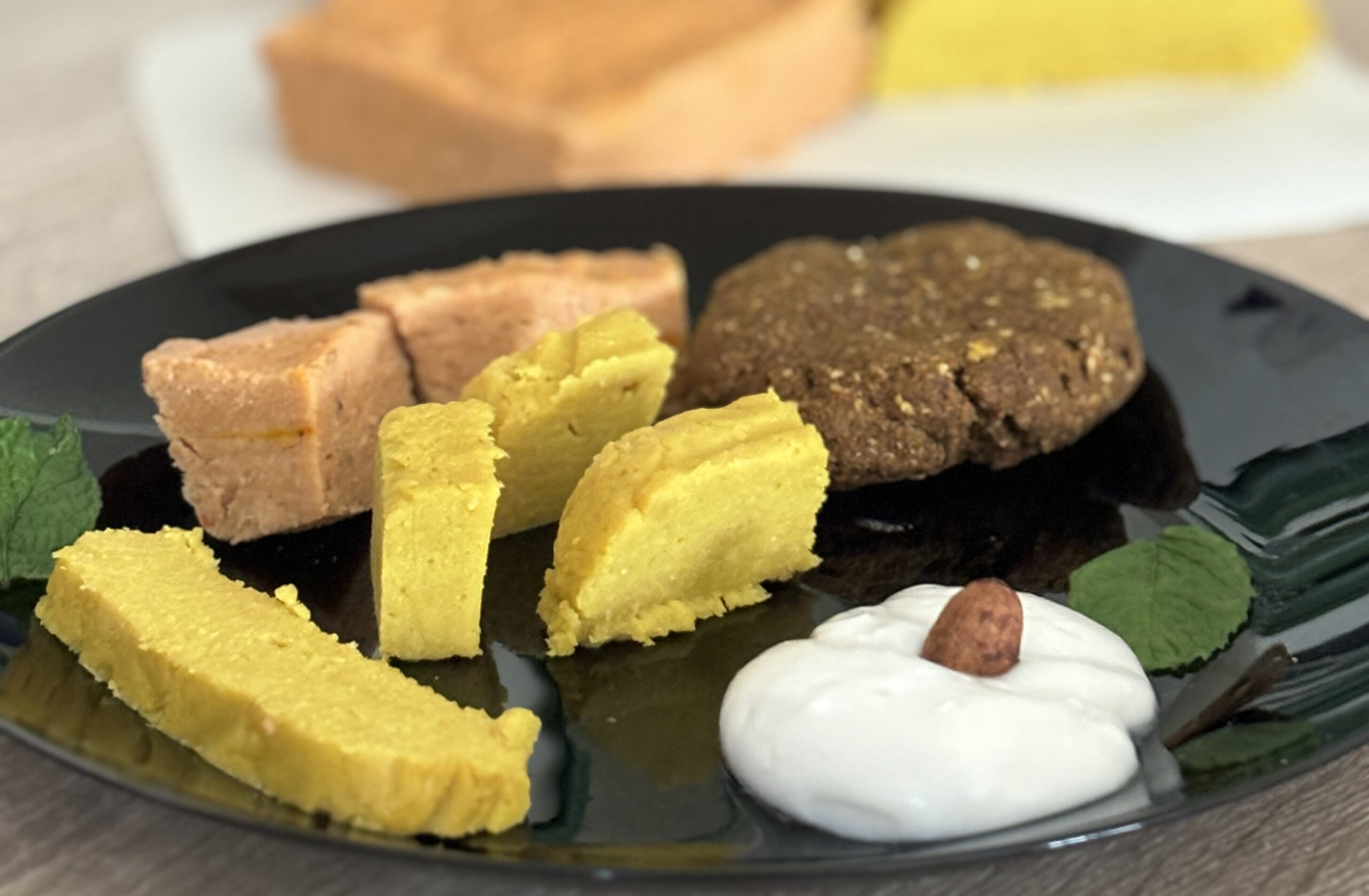 Vegan πάριζα και τυρί cheddar